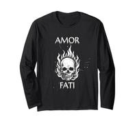 Amor Fati Stoic Philosophy Latin Quote Marcus Aurelius Long Sleeve T-Shirt