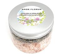 Amor Florum - Himalaya and Dead Sea Bath Salts with Lavender. 100% Natural - Detox, Hydrate, Soothe, Relax, Soften. 400g