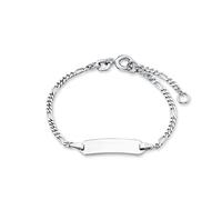 Amor Ident Bracelet 925 Sterling Silver Unisex Girls Boys Bracelet, 12+2 cm, Silver, Comes in Jewelry Gift Box, 9210886