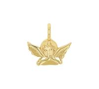 Amor Motif Pendant 925 Sterling Silver Women Pendant, 1cm, Gold, Angel, Supplied in Jewelry Gift Box, 2039031