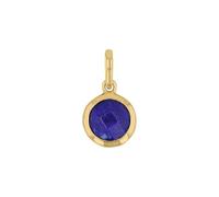 Amor Motif Pendant Gold 375/9ct Women Pendant, with Lapis, 1.2 cm, Blue, Comes in Jewelry Gift Box, 2039185