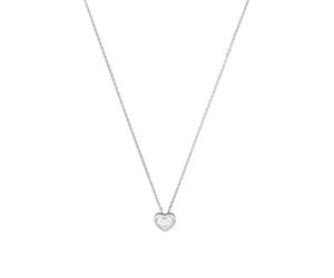 amor necklace with pendant 925 Sterling Silver women's necklace, with zirconia synth., heart, comes in jewelry gift box