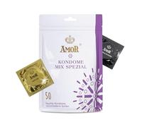 AMOR Premium Condoms Mix Special, Extra Variety, Sample Pack, Ø 53/54 mm, Pack of 50