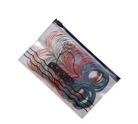 AMOR SPES 100pcs Black Colorful Hair Rope Elastic Hair Bands Thin Soft Hair Tie for Women Girls Hair Bobbles Hair Scrunchies Set Hair Accessories (Dark multicolor)
