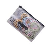 AMOR SPES 100pcs Black Colorful Hair Rope Elastic Hair Bands Thin Soft Hair Tie for Women Girls Hair Bobbles Hair Scrunchies Set Hair Accessories (Light multicolor)