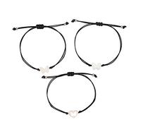 AMOR SPES 2/3 Pack Handmade Sister Wish Butterfly Charm Bracelets Gift For Mother Mommy Mum Happy Mother's Day Friendship Bracelet BFF Gift Best Friend Forever (3 Pack)