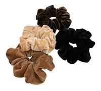 AMOR SPES 4pcs Fabric Hair Scrunchies Set Hair Tie Hair Ring Rope Hair Loop Hair Accessories Hair Band for Women (B)