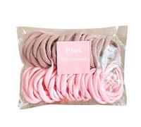 AMOR SPES 50pcs Colorful Fabric Hair Rope Elastic Hairbands Soft Hair Tie for Women Hair Bobbles Hair Scrunchies Set Hair Accessories (C)