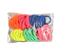 AMOR SPES 50pcs Colorful Fabric Hair Rope Elastic Hairbands Soft Hair Tie for Women Hair Bobbles Hair Scrunchies Set Hair Accessories (E)