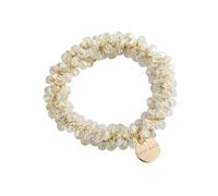 AMOR SPES Crystal Pearl Hair Tie Rope Hair Band for Women Elastic Tie Hair Scrunchies Hair Accessories Headbands (J)