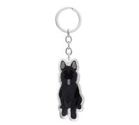 AMOR SPES German Shepherd Dog Key Chain Love Pets Key Ring for Women Men Family Friends (A)