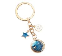 AMOR SPES Twelve Constellations Key Chain Key Ring 12 Constellation Keychains Birthday Gifts for Women Men (Libra)