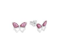 Amor Stud Earrings 925 Sterling Silver Girls Children's Earrings, 0.7 cm, Silver, Butterfly, Comes in Jewelry Gift Box, 2021288