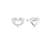 Amor Stud Earrings 925 Sterling Silver Girls Children's Earrings, 0.8 cm, Silver, Dolphin, Comes in Jewelry Gift Box, 2028672