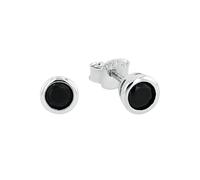Amor Stud Earrings 925 Sterling Silver Ladies Earrings, With Cubic Zirconia Synth, 0.5 Cm, Silver, Comes In Jewelry Gift Box, 9131730