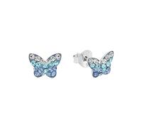 Amor Stud earrings Ear jewelry, with Preciosa, 6 cm, Blue, Butterfly, Comes in jewelry gift box, 9540761