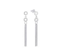 Amor Stud earrings Women Ear jewelry, with Zirconia synth., 4,6 cm, Silver, Comes in jewelry gift box, 2026207