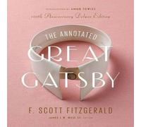 Amor Towles The Annotated Great Gatsby Hardback Book in White Amor Towles White