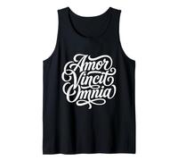 Amor Vincit Omnia Latin Phrase Love Conquers All Tank Top