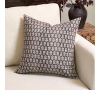 Amor Virisso 20x20 Floral Farmhouse Neutral Decorative Pillow Covers for Couch & Sofa - 1PC, Dark Brown