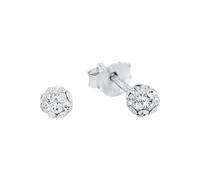 Amor Women's Stud Earrings 925 Sterling Silver Rhodium-Plated White Crystal 379847