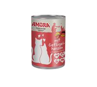 AMORA Cat Can Pure Meat Chicken Hearts 6 X 400G