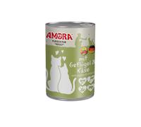 AMORA Cat Can Pure Meat Poultry & Cheese 6 X 400G