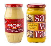 Amora Dijon Mustard 430g and Savora 385g