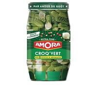 Amora Extra-Fine Pickles with 6 Spices & Aroomatoes - The 370g Jar Net Drained