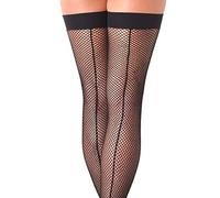 Amorable by Rimba Netzstrümpfe mit Naht Black