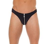 Amorable By Rimba - String with Zipper Black