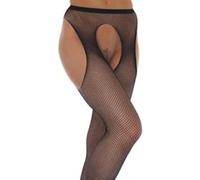 Amorable by Rimba Strumpfhose mit Hosenträger Black
