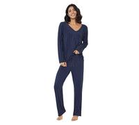 Amorbella Womens Cooling Pyjamas-Ladies Bamboo Pyjamas Lightweight Ultra Soft Pjs(Navy Polka Dot, Small)