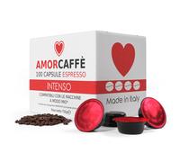 Amorcaffe 100 Coffee Capsules Pods Compatible Lavazza A Modo Mio Intenso t