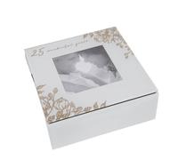 Amore 25 Wonderful Years Glass Trinket Box