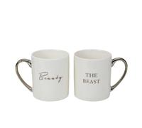 Amore Bone China 2 Mugs Gift Set - Beauty & The Beast