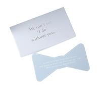 Amore Bow Tie Plaque "Will You Be Page Boy?"