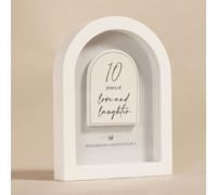 Amore by Juliana Arch Plaque 18cm - 10 Years in White Amore by Juliana White