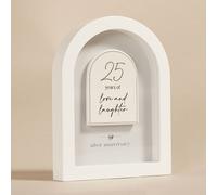 Amore by Juliana Arch Plaque 18cm - 25 Years in White Amore by Juliana White