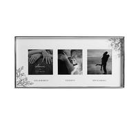 Amore by Juliana 'Engagement, Wedding & Honeymoon' 3 x 3 inch Aperture Photo Frame Silver