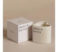 Amore by Juliana Heart Candle - Always & Forever in White Amore by Juliana White