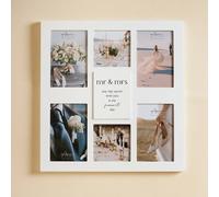 Amore by Juliana Multi Aperture Photo Frame - Mr & Mrs in White Amore by Juliana White