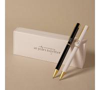 Amore by Juliana Set of 2 Pens - 40 Years Together in White Amore by Juliana White