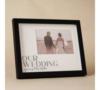 Amore by Juliana Wedding Gift Black Wide Frame Our Wedding 6" x 4" Amore by Juliana Black