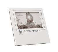Amore by Juliana Wedding Gift Photo Frame 1st Anniversary - 6" x 4" in White Amore by Juliana White