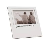 Amore by Juliana Wedding Gift Photo Frame Diamond Anniversary - 6" x 4" in White Amore by Juliana White