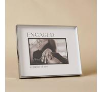 Amore by Juliana Wedding Gift Silver & Black Photo Frame Engaged 6" x 4" Amore by Juliana Silver