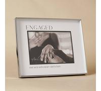Amore by Juliana Wedding Gift Silver & Black Photo Frame Engaged 7" x 5" Amore by Juliana Silver