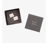 Amore Chrome Plated Best Man Cufflinks AM134
