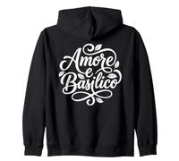 Amore e Basilico Italian Love and Basil Cooking Zip Hoodie